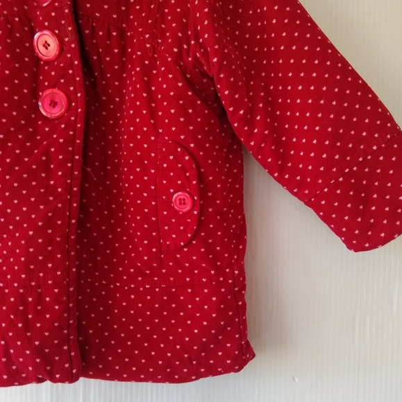 PENELOPE MACK baby girl Red heart peacoat 18 mo - Picture 7 of 7